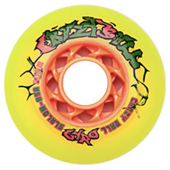 GYRO crazy ball 85A inline skate wheel 72mm 76mm orange